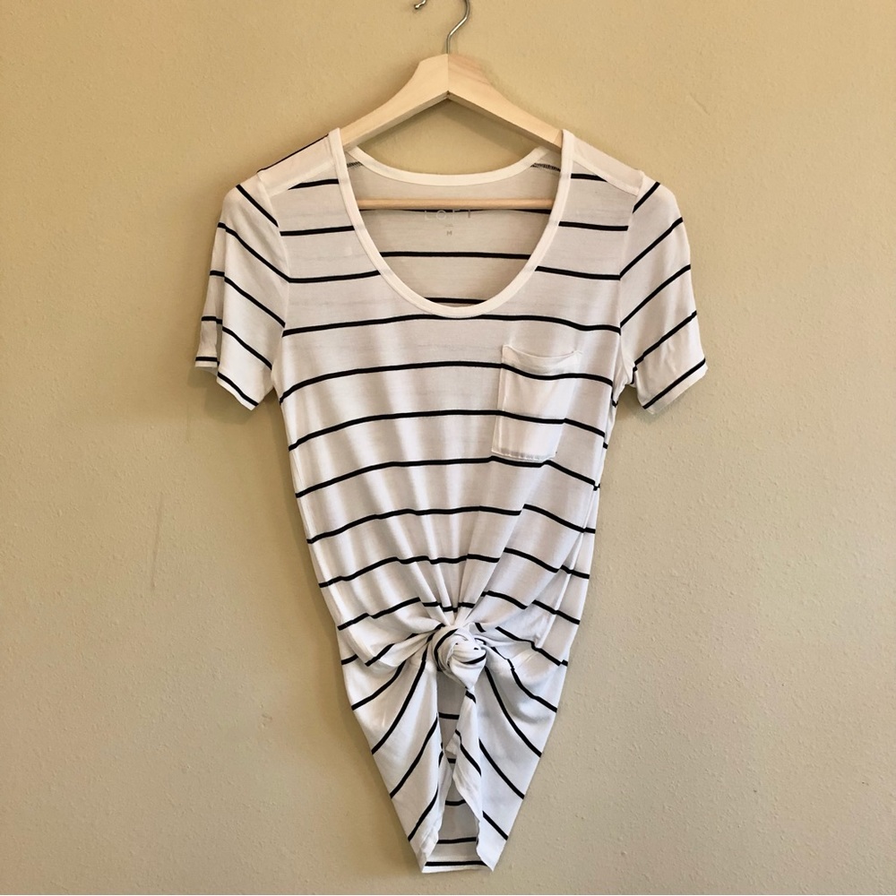 Ann Taylor LOFT Striped Tunic Shirt